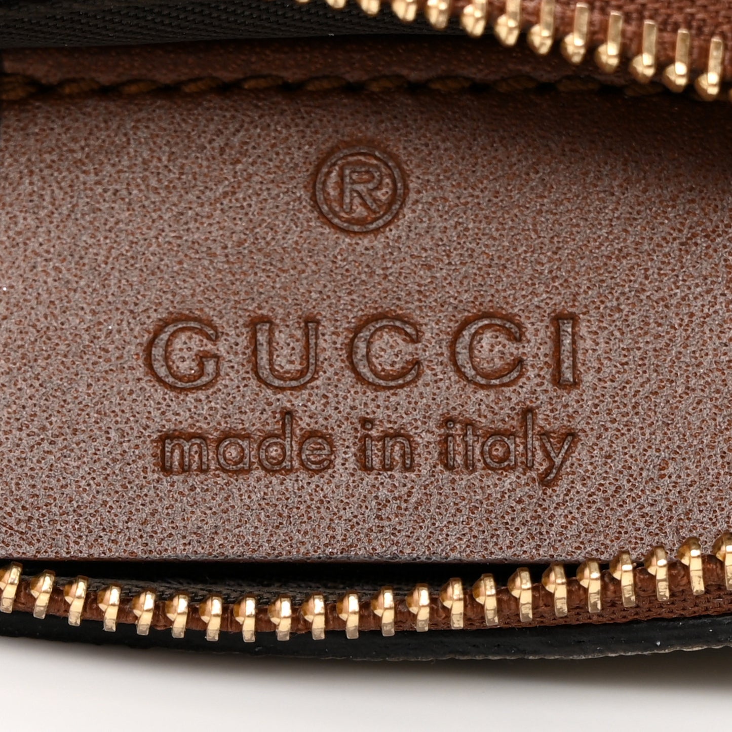 GG Supreme Monogram Key Case Brown