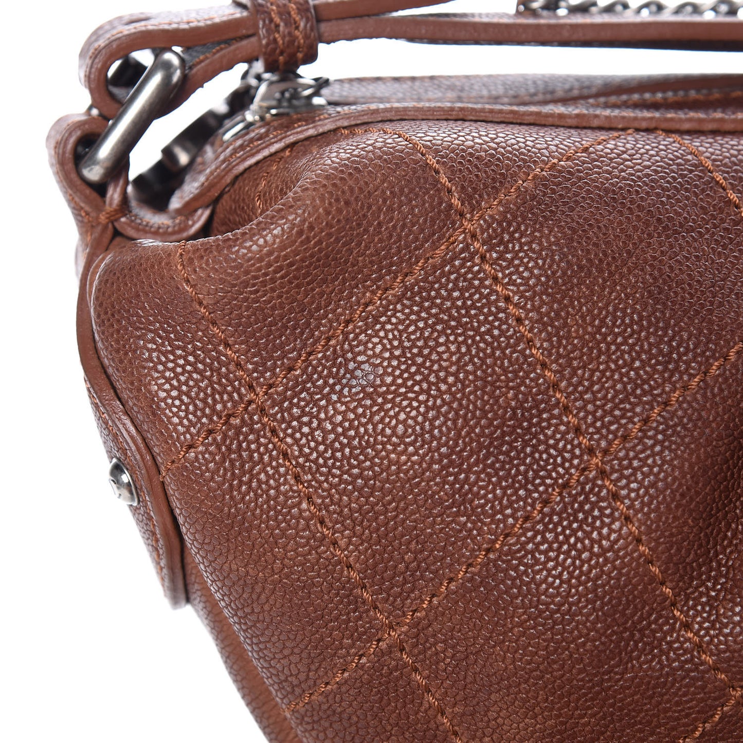Distressed Caviar Outdoor Ligne Hobo Brown