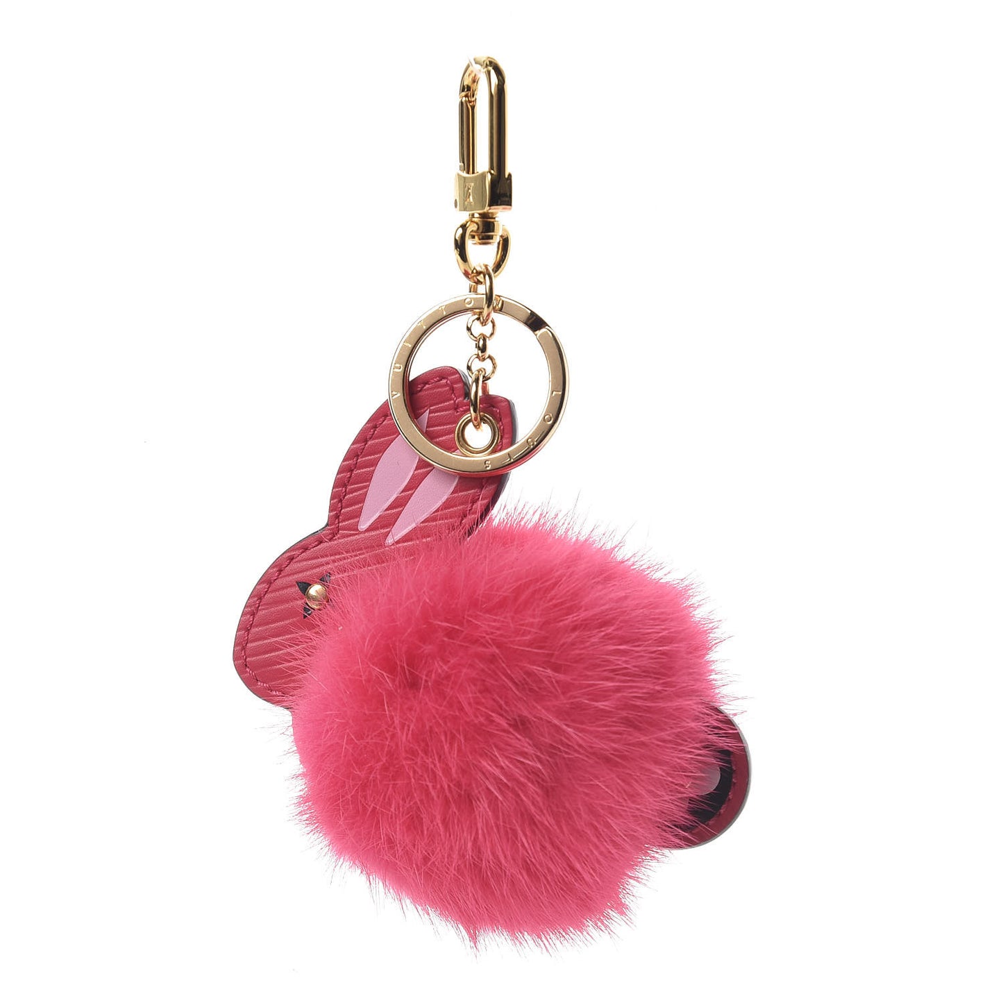Fur Rabbit Bag Charm Key Holder