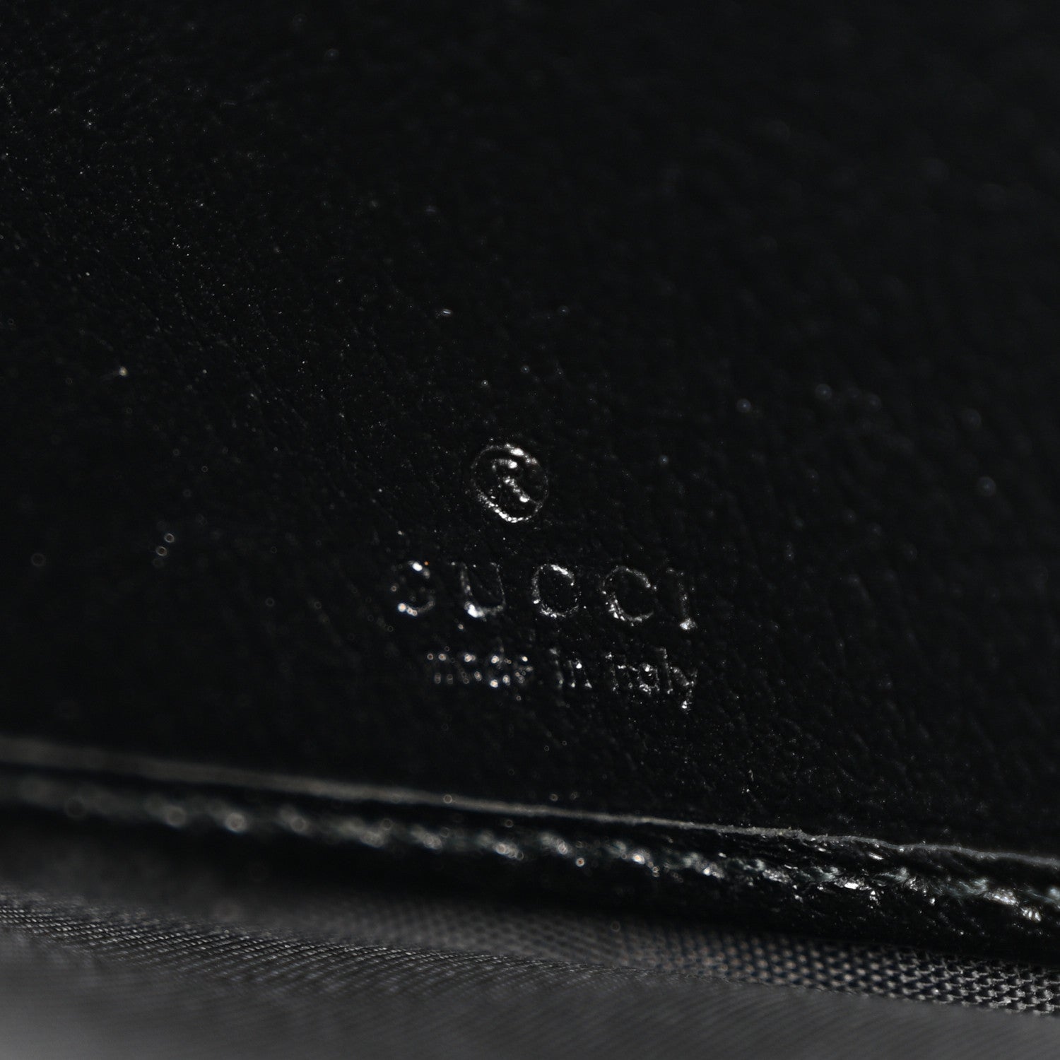 Gucci Vintage Effect Calfskin Matelasse Diagonal Torchon GG Marmont Zip Around Wallet Black Romantic Cherry 6 of 10