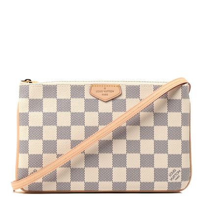Louis Vuitton Damier Azur Double Zip Pochette 1 of 3