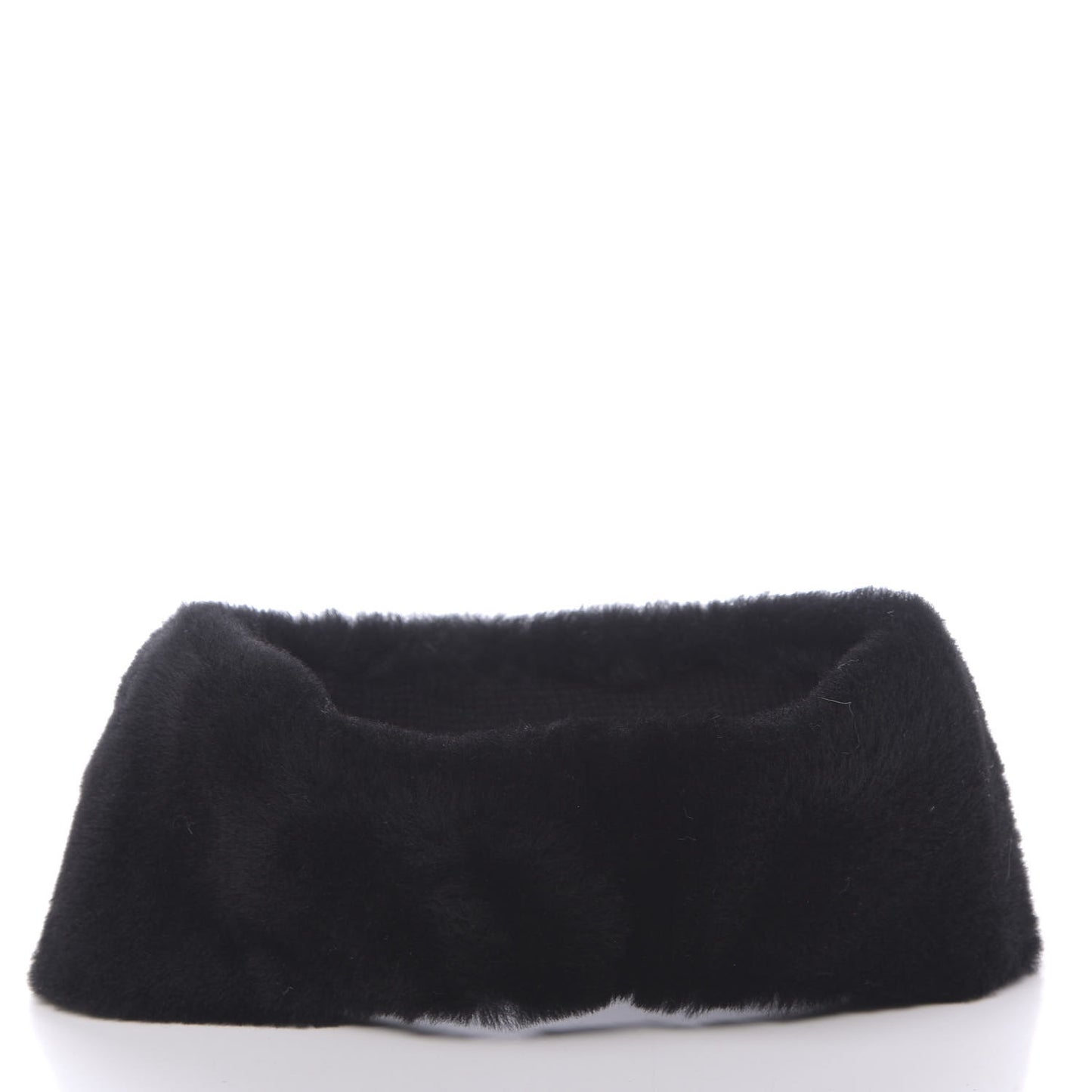 Cashmere Blend Logo Headband Black White