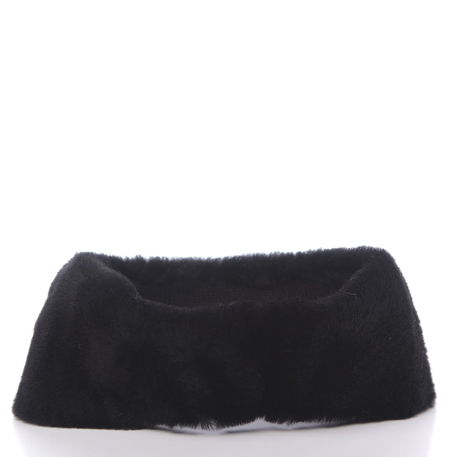 Chanel Cashmere Blend Logo Headband Black White 3 of 4