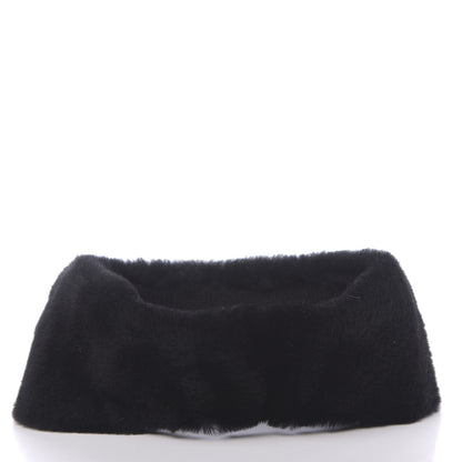 Chanel Cashmere Blend Logo Headband Black White 3 of 4