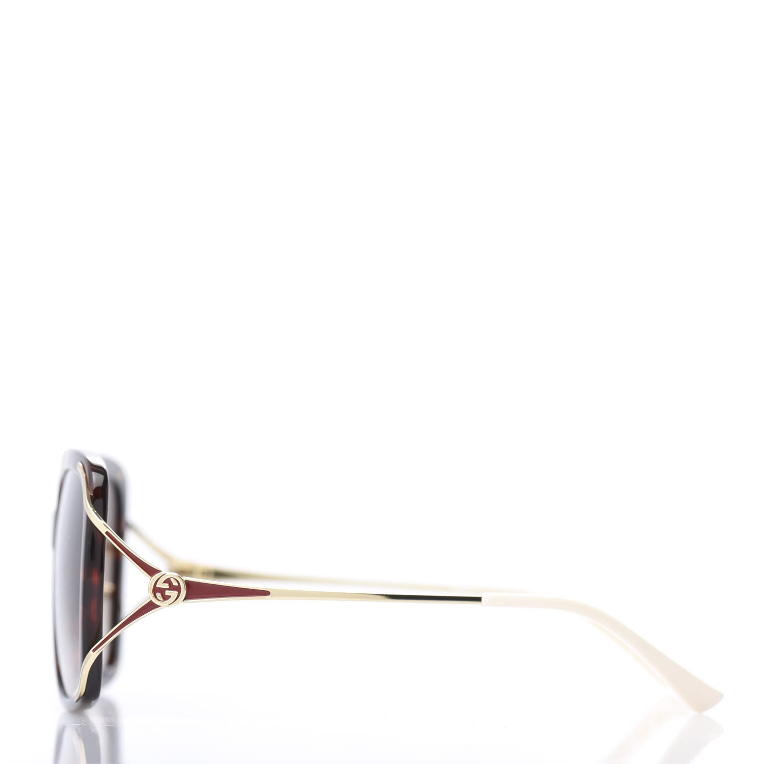 Gucci Acetate Butterfly Sunglasses GG0647S Havana Brown Gold 3 of 8