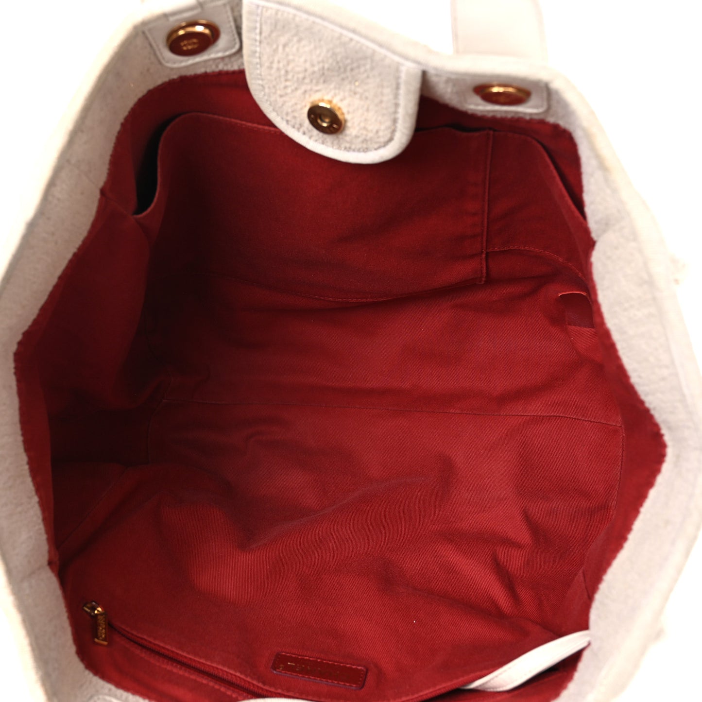 Lurex Boucle Medium Deauville Tote White