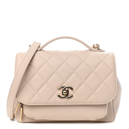 Chanel Caviar Quilted Medium Business Affinity Flap Beige 1 of 10