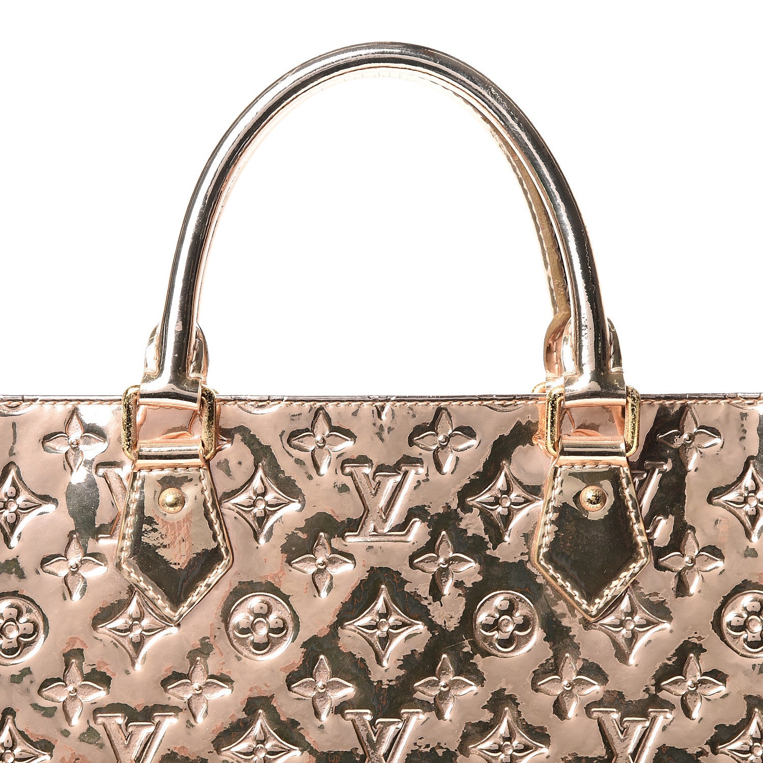 Louis Vuitton Monogram Miroir Sac Plat Gold 7 of 9