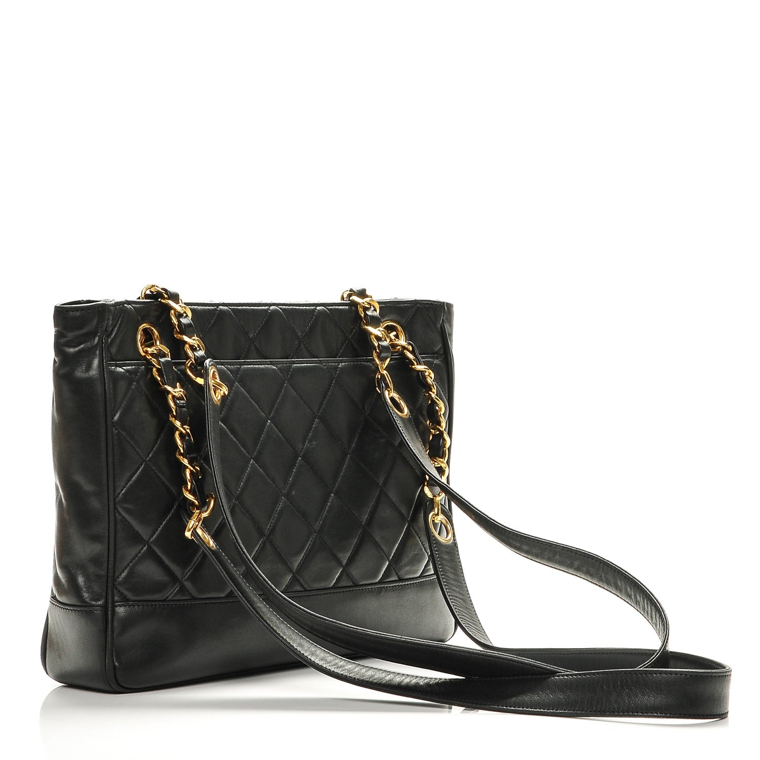 Chanel Lambskin Quilted Shoulder Bag Black 3 of 9