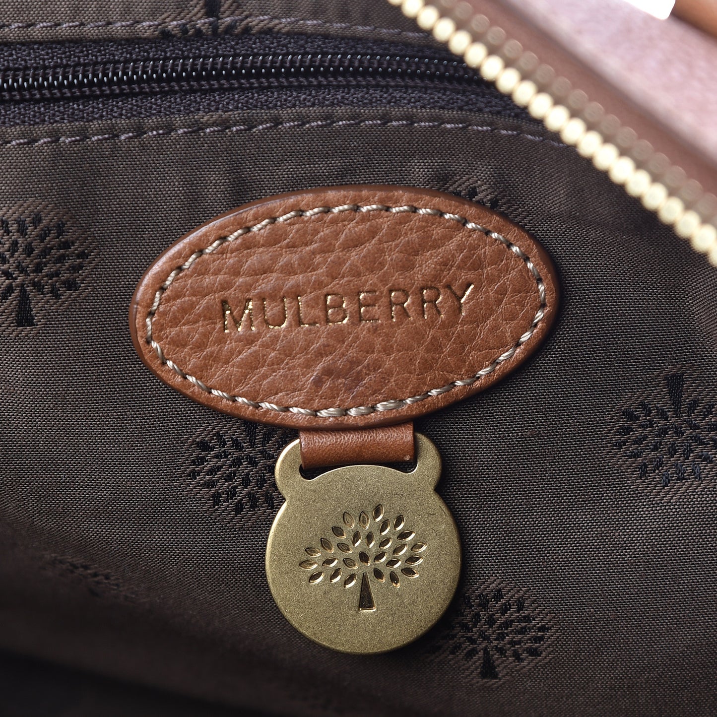 Natural Leather Small Del Rey Satchel Oak