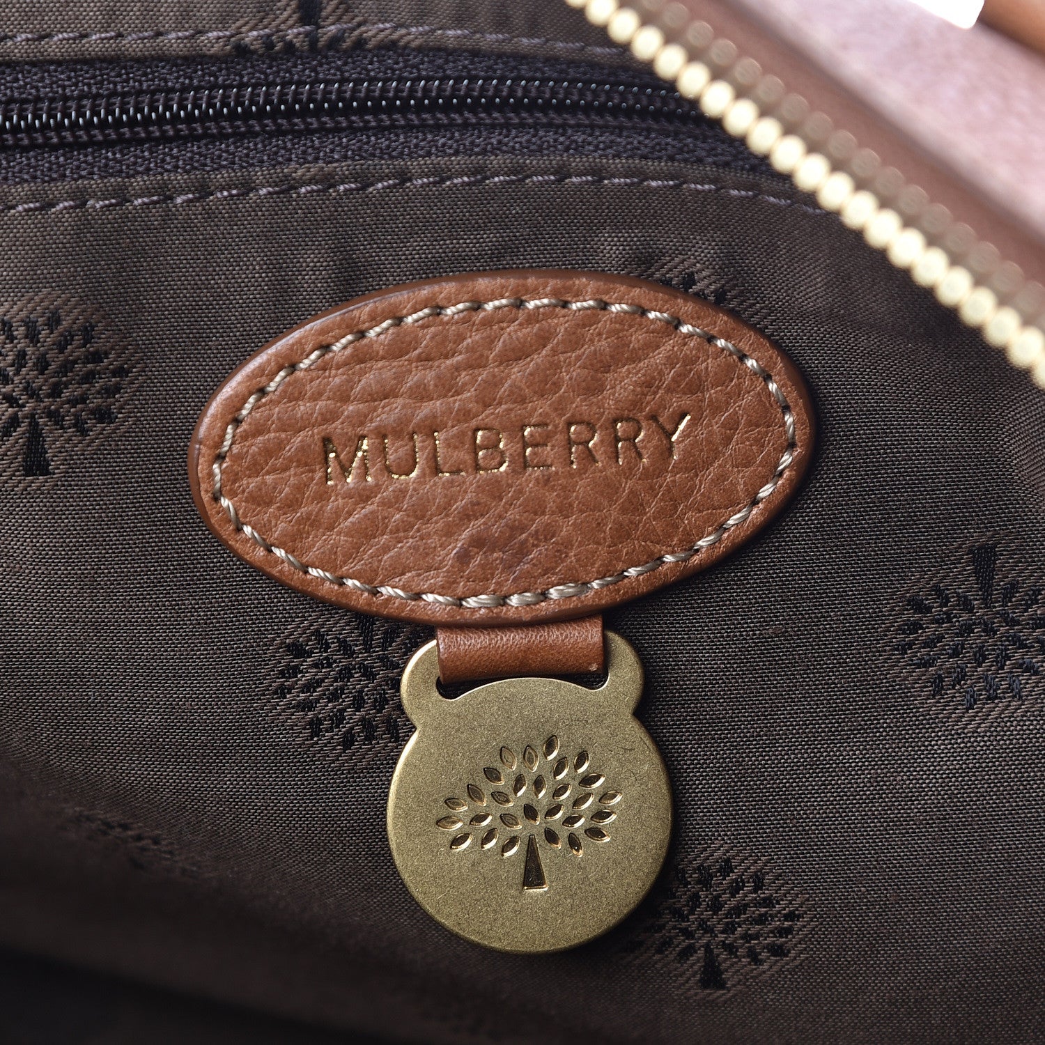 Mulberry Natural Leather Small Del Rey Satchel Oak 8 of 9