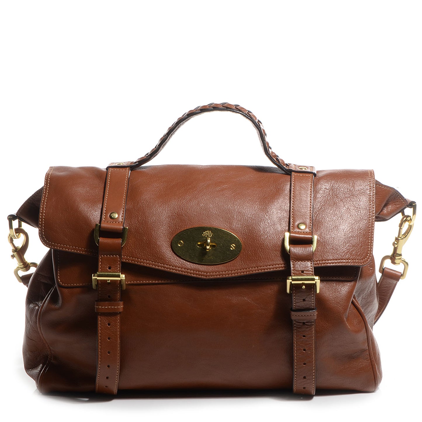 Soft Buffalo Leather Oversized Alexa Oak