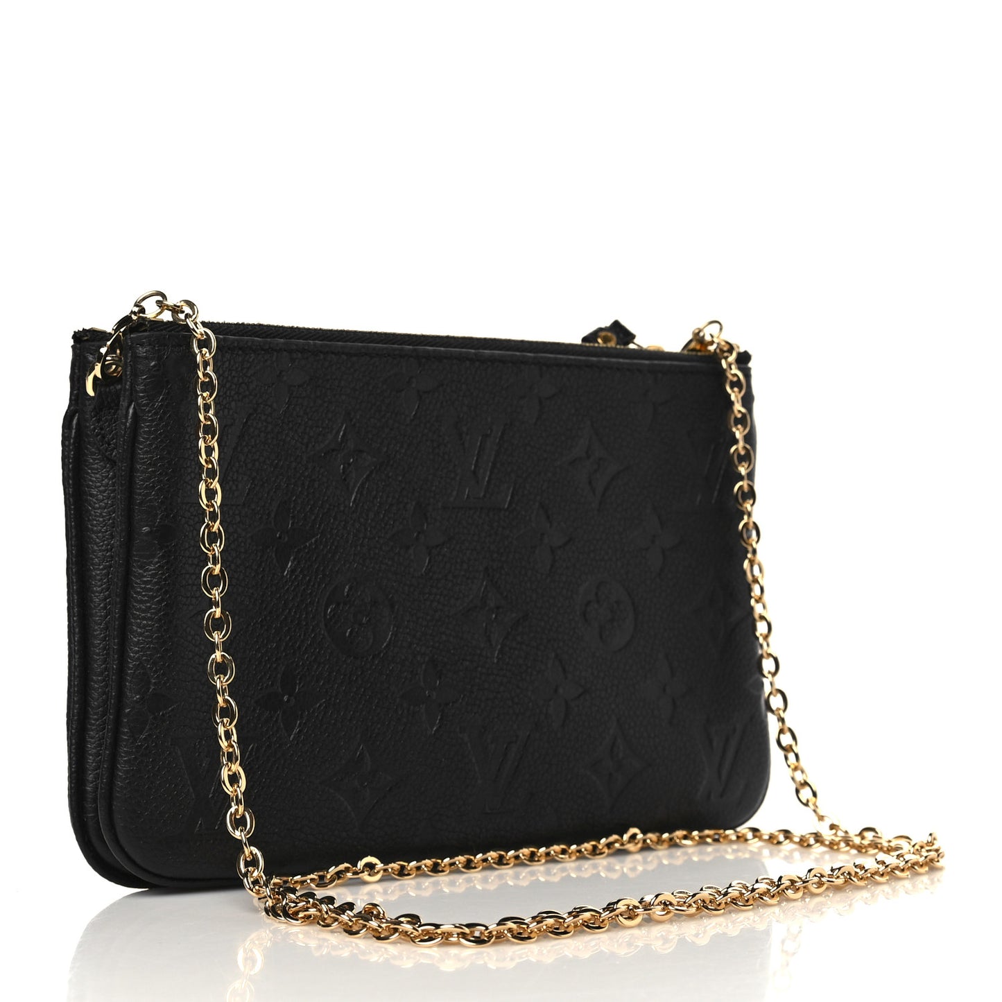 Empreinte Double Zip Pochette Black