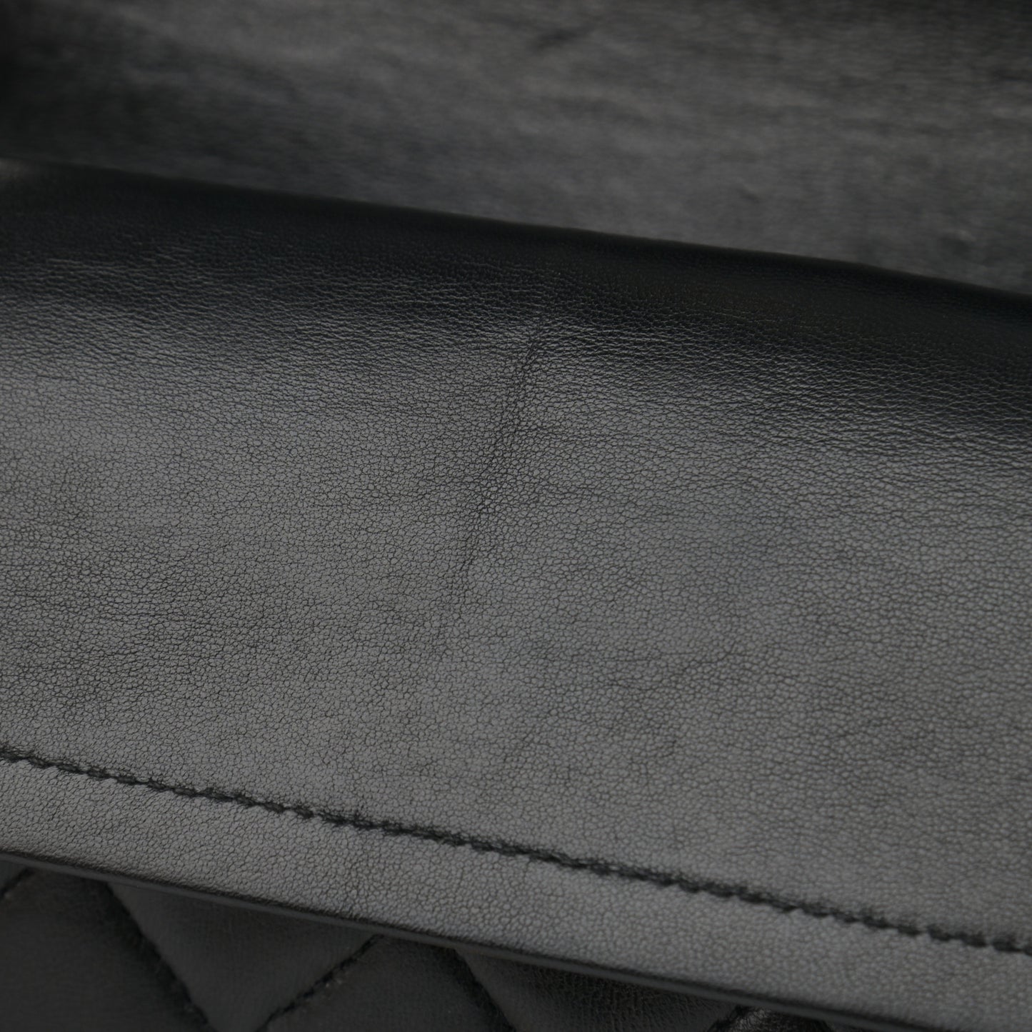Lambskin Quilted Small Double Flap Black