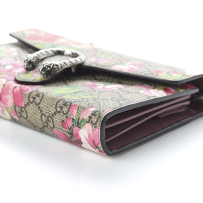 Gucci GG Supreme Monogram Blooms Mini Dionysus Chain Wallet Beige Multicolor Dry Rose 7 of 10
