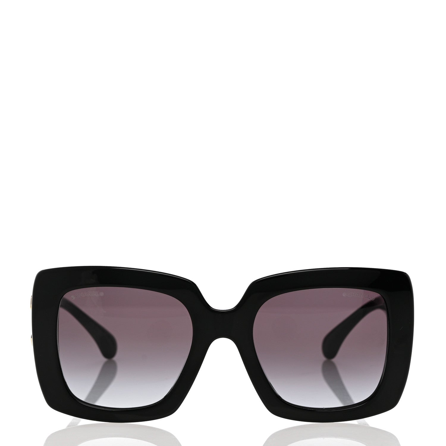 Chanel Acetate Calfskin Square Sunglasses 5474-Q-A Black 2 of 8