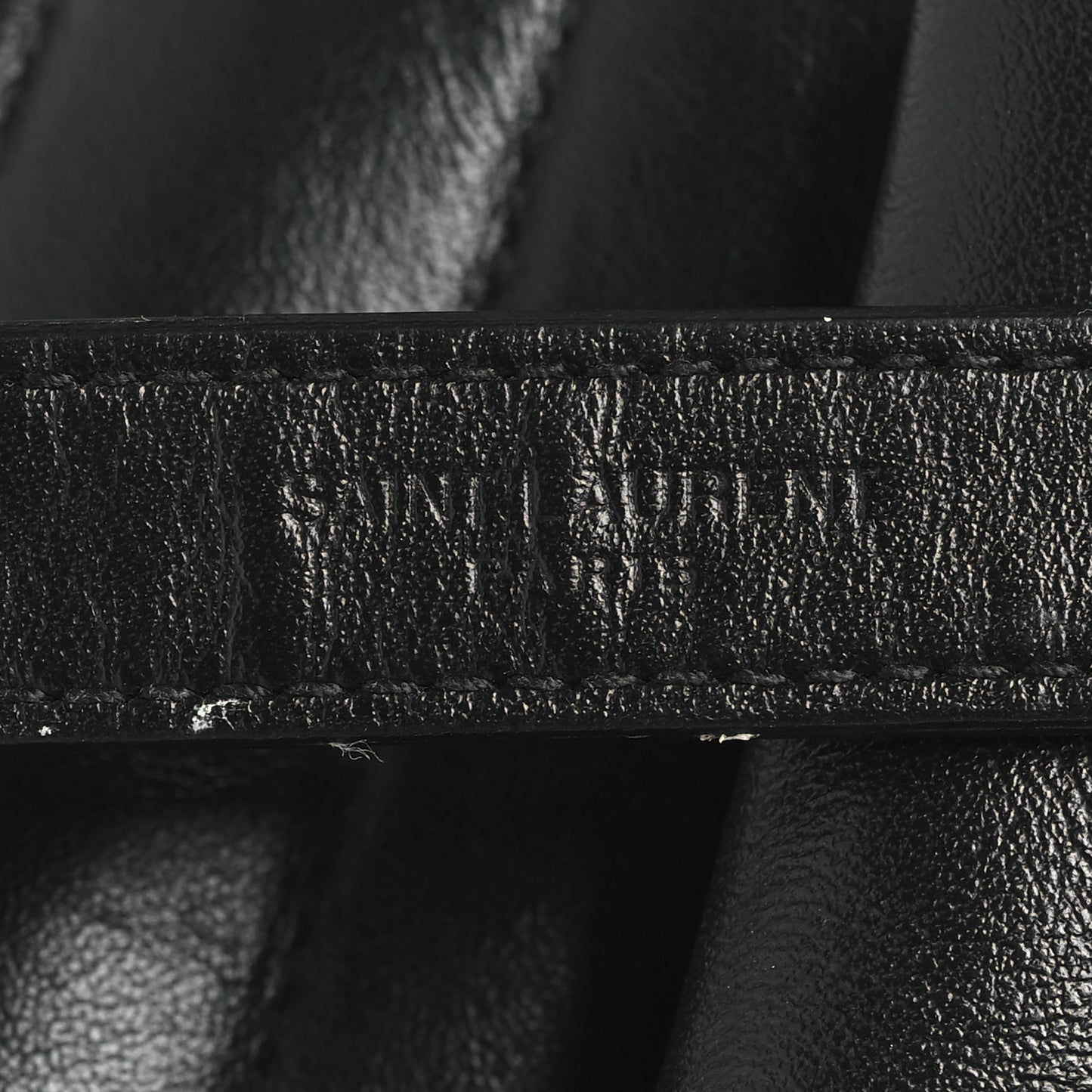 Calfskin Y Quilted Monogram Monochrome Small Loulou Chain Satchel Black