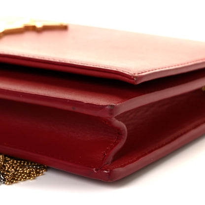 Saint Laurent Smooth Calfskin Classic Monogram Kate Tassel Chain Wallet New Lipstick 8 of 8