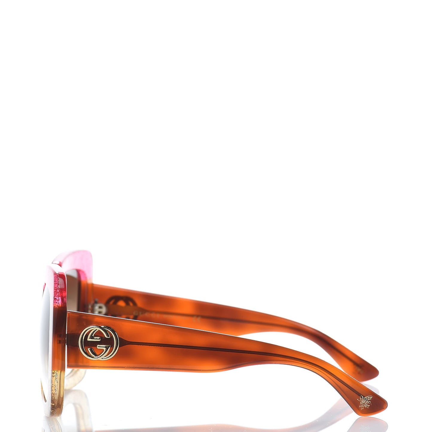Square Frame GG0083S Sunglasses Glitter Pink Multi