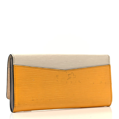 Louis Vuitton Electric Epi Flore Wallet Tri-Color Citron 2 of 5