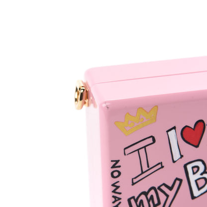 Dolce & Gabbana Acrylic Graffiti Printed Box Crossbody Bag Pink 13 of 15