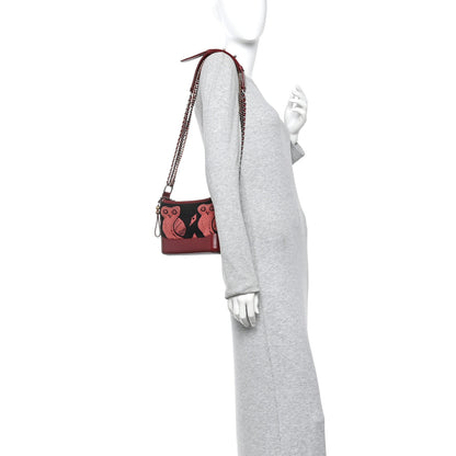Chanel Knit Calfskin Small Gabrielle Hobo Red 2 of 10