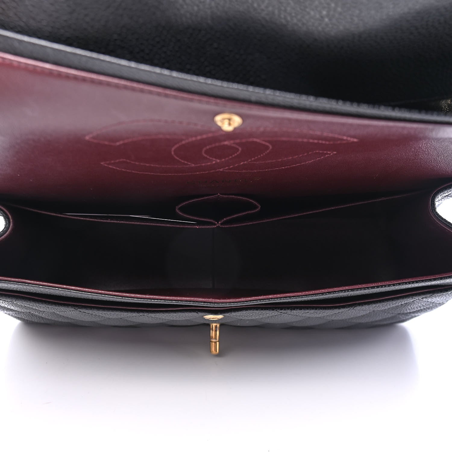 Chanel Caviar Quilted Jumbo Double Flap Black 4 of 4