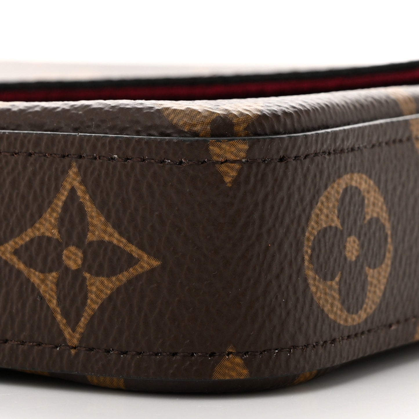 Monogram Pochette Felicie Chain Wallet Fuchsia