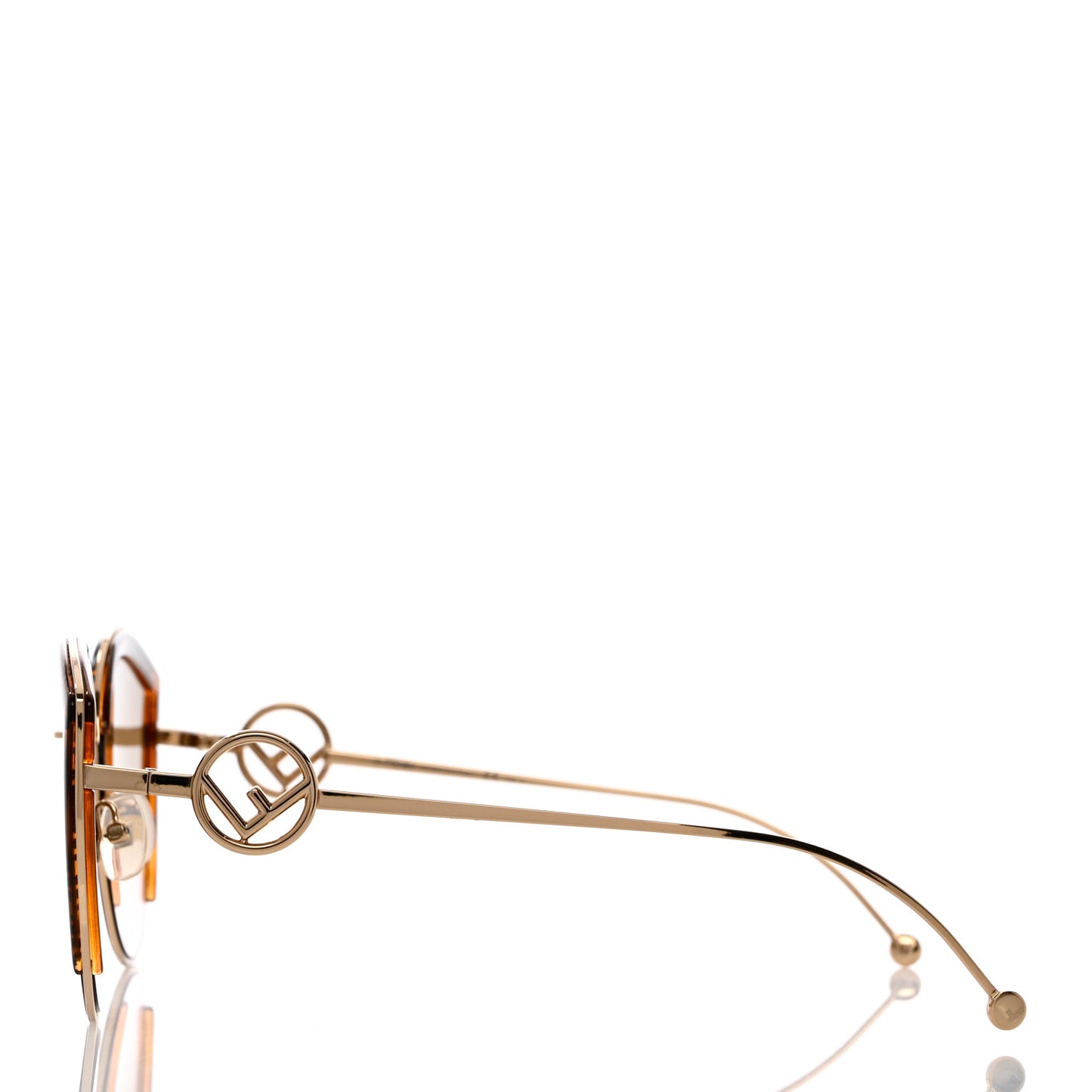 Metal Acetate F is Fendi FF Cat Eye Sunglasses FF 0290/S Gold