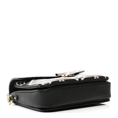 Louis Vuitton Empreinte Monogram Giant Broderies Pochette Metis Black 4 of 9