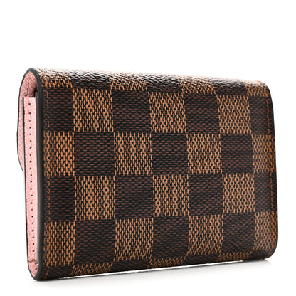 Louis Vuitton Damier Ebene Rosalie Coin Purse Rose Ballerine 3 of 8