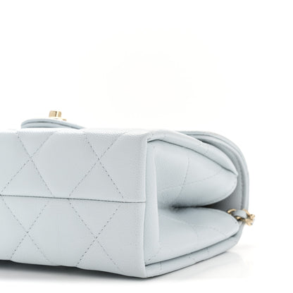 Chanel Caviar Quilted Mini Retro Twist Top Handle Flap Light Blue 11 of 12