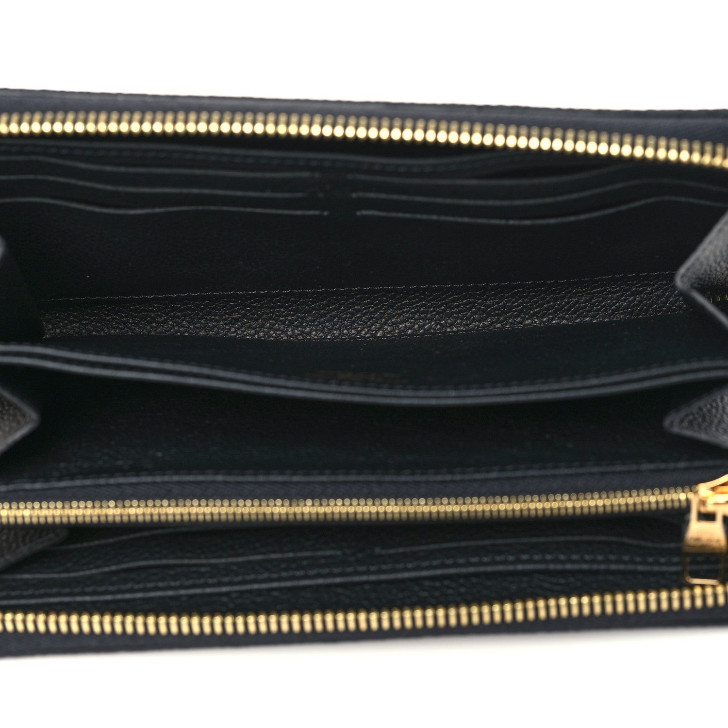 Louis Vuitton Empreinte Monogram Giant Zippy Wallet Black Beige 5 of 6