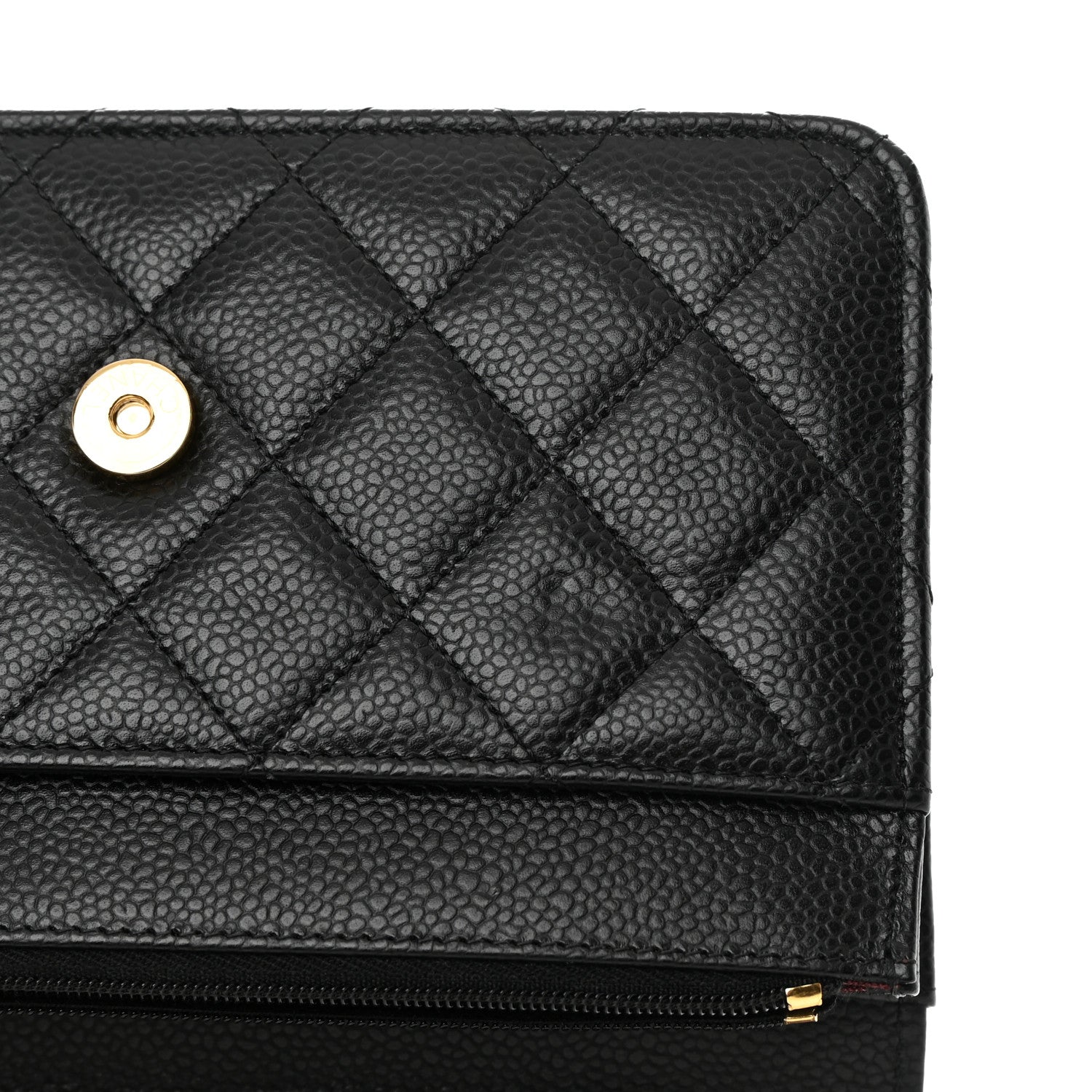 Chanel Caviar Quilted Wallet on Chain WOC Black 12 of 13
