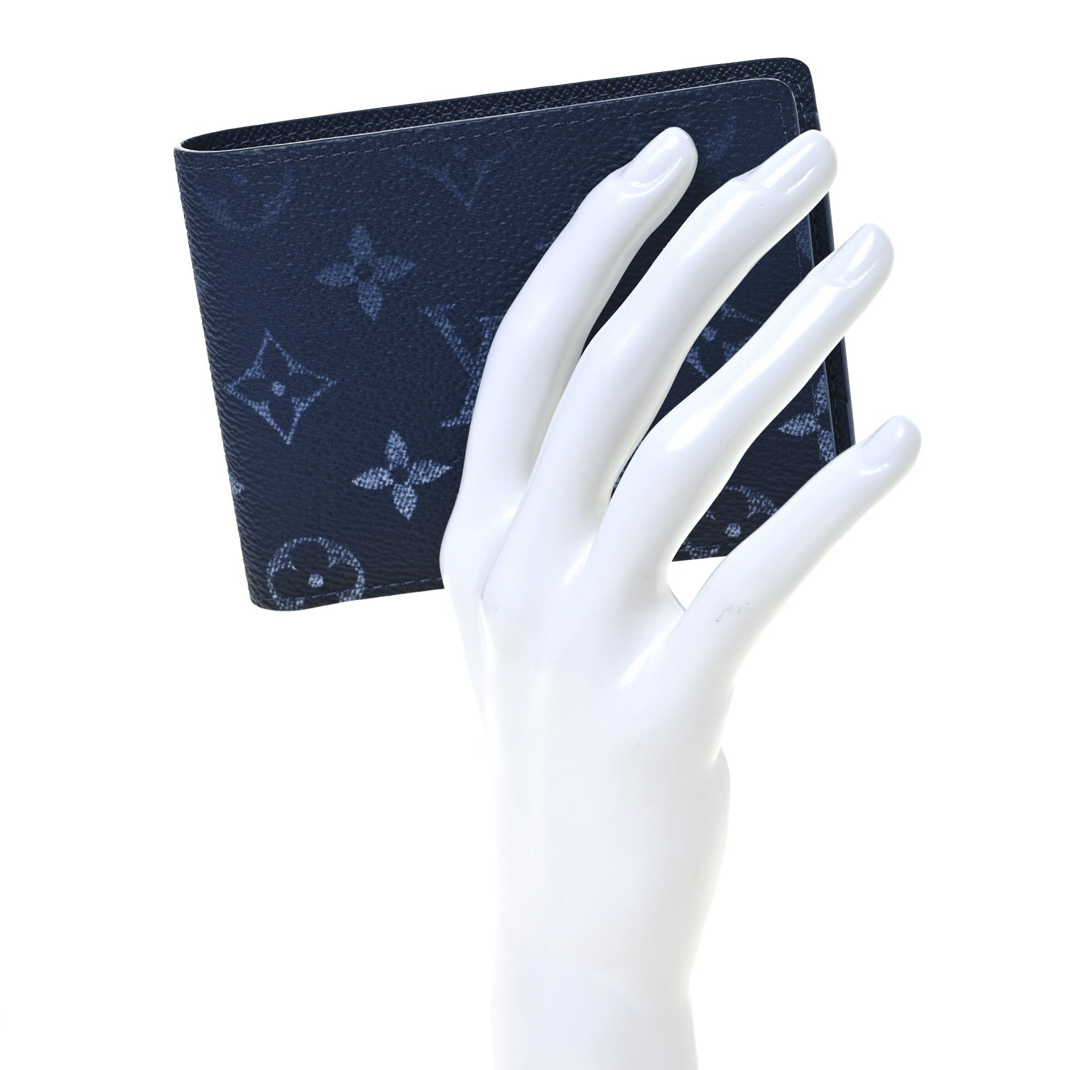 Louis Vuitton Monogram Gradient Multiple Wallet Navy Blue 2 of 8