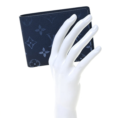 Louis Vuitton Monogram Gradient Multiple Wallet Navy Blue 2 of 8