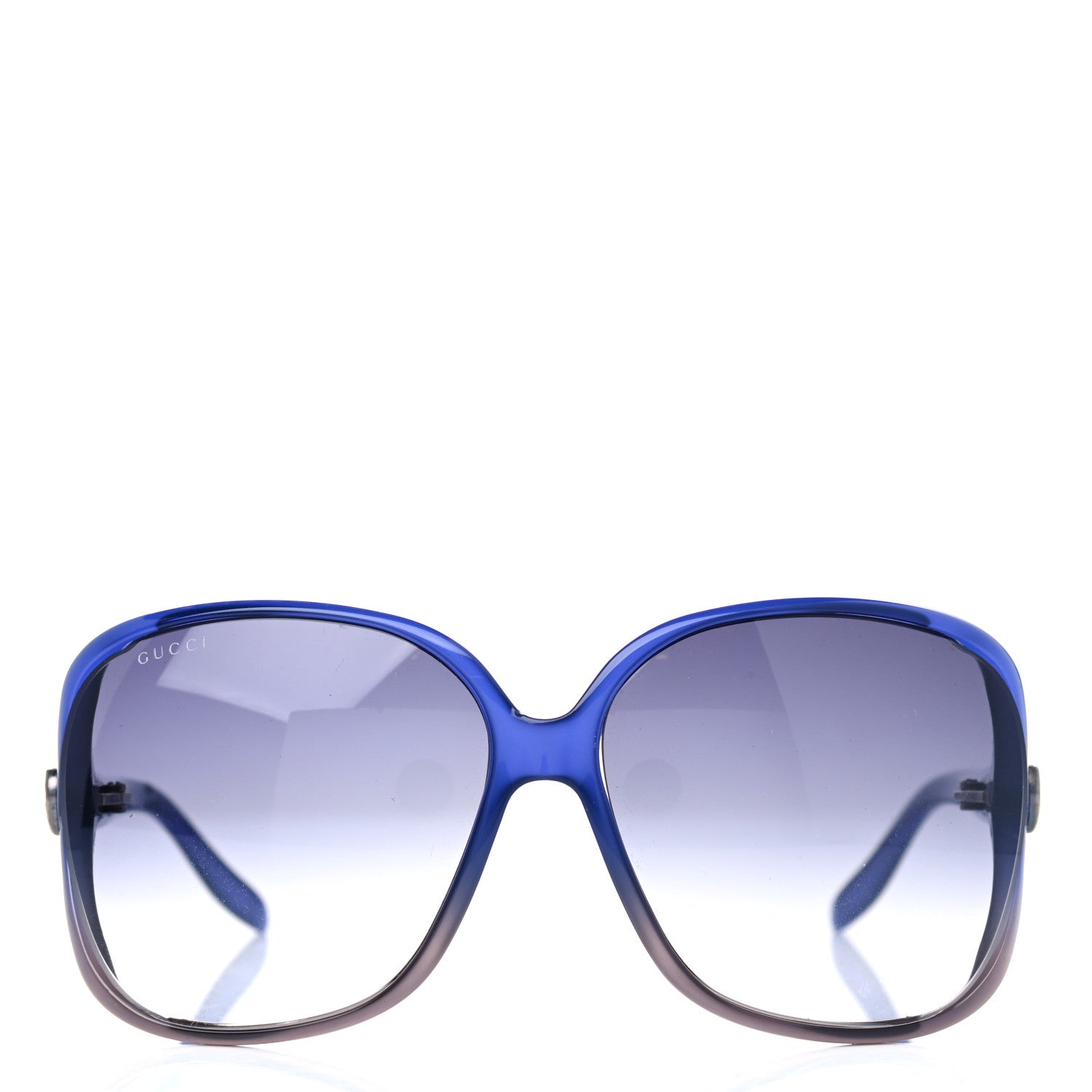 Gucci Acetate Oversized Round Sunglasses GG0080SK Blue 2 of 4