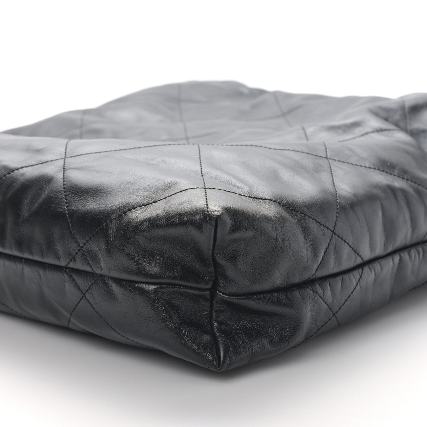 Chanel Shiny Calfskin Quilted Large Chanel 22 Black 10 of 10