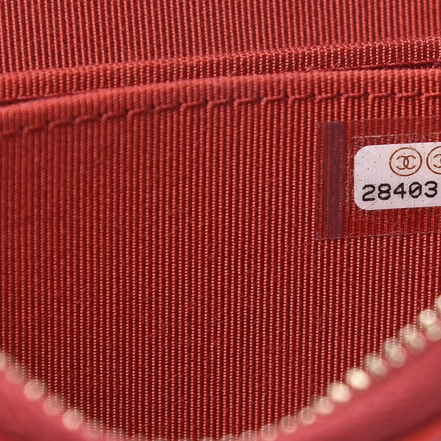 Chanel Caviar Quilted Zip Coin Purse Red 7 of 8