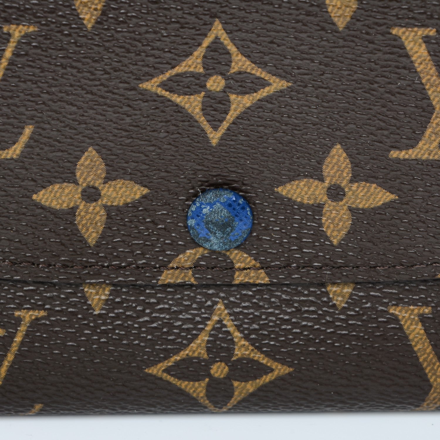 Louis Vuitton Monogram Emilie Wallet Blue 8 of 8