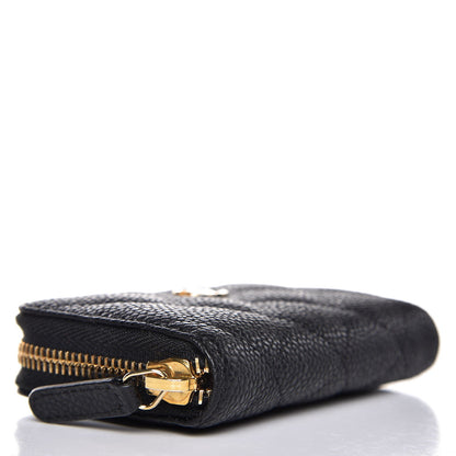 Chanel Caviar Quilted Zip Coin Purse Black 4 of 8