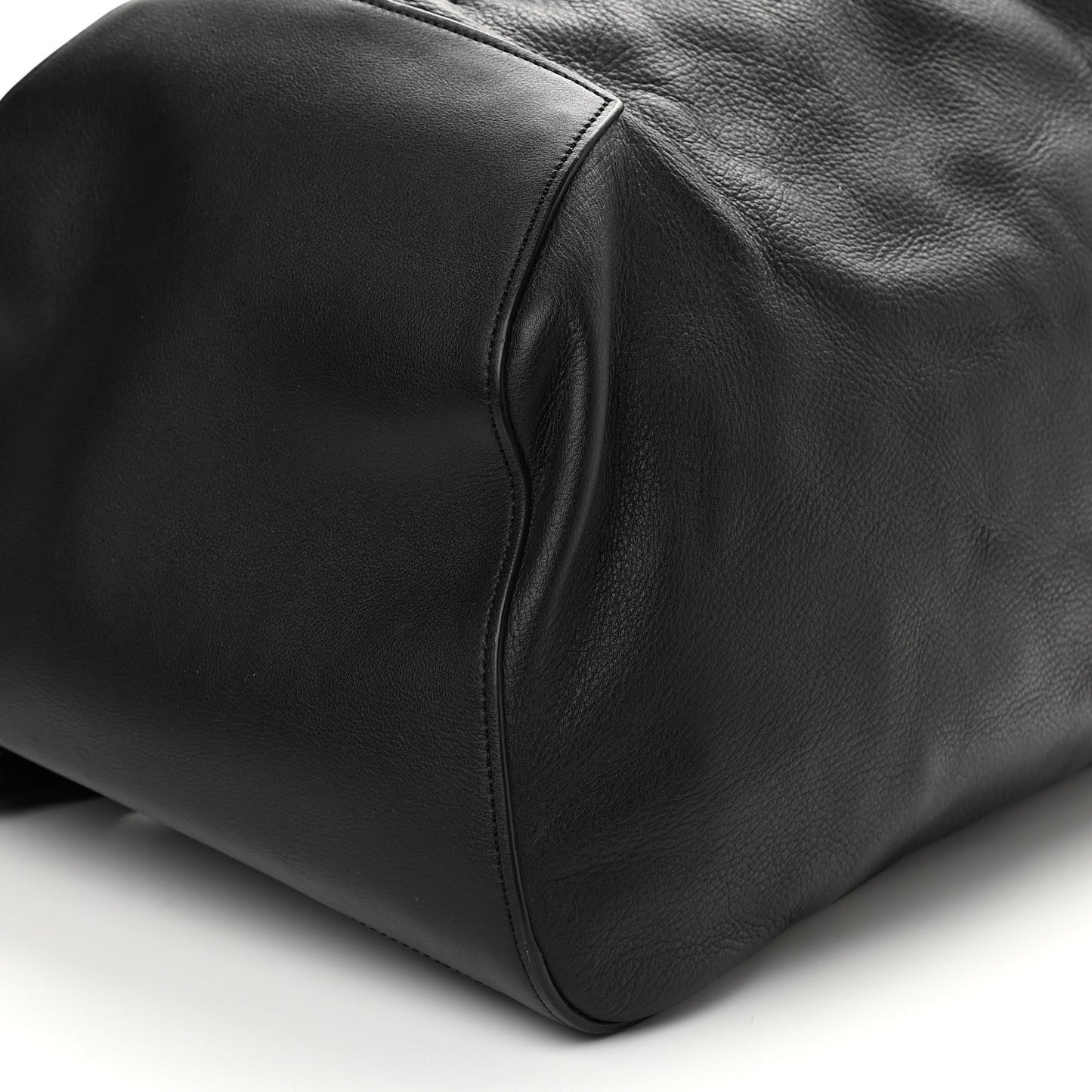 Grained Calfskin Sling Hobo Black