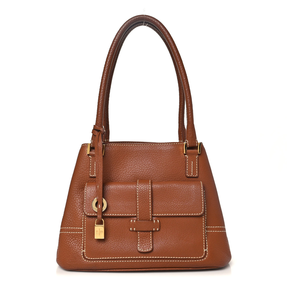 Odessa Calfskin Mini Globe Shoulder Bag Brown