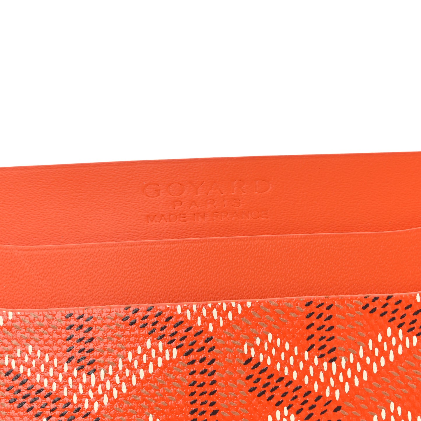 Goyardine Saint Sulpice Card Holder Orange