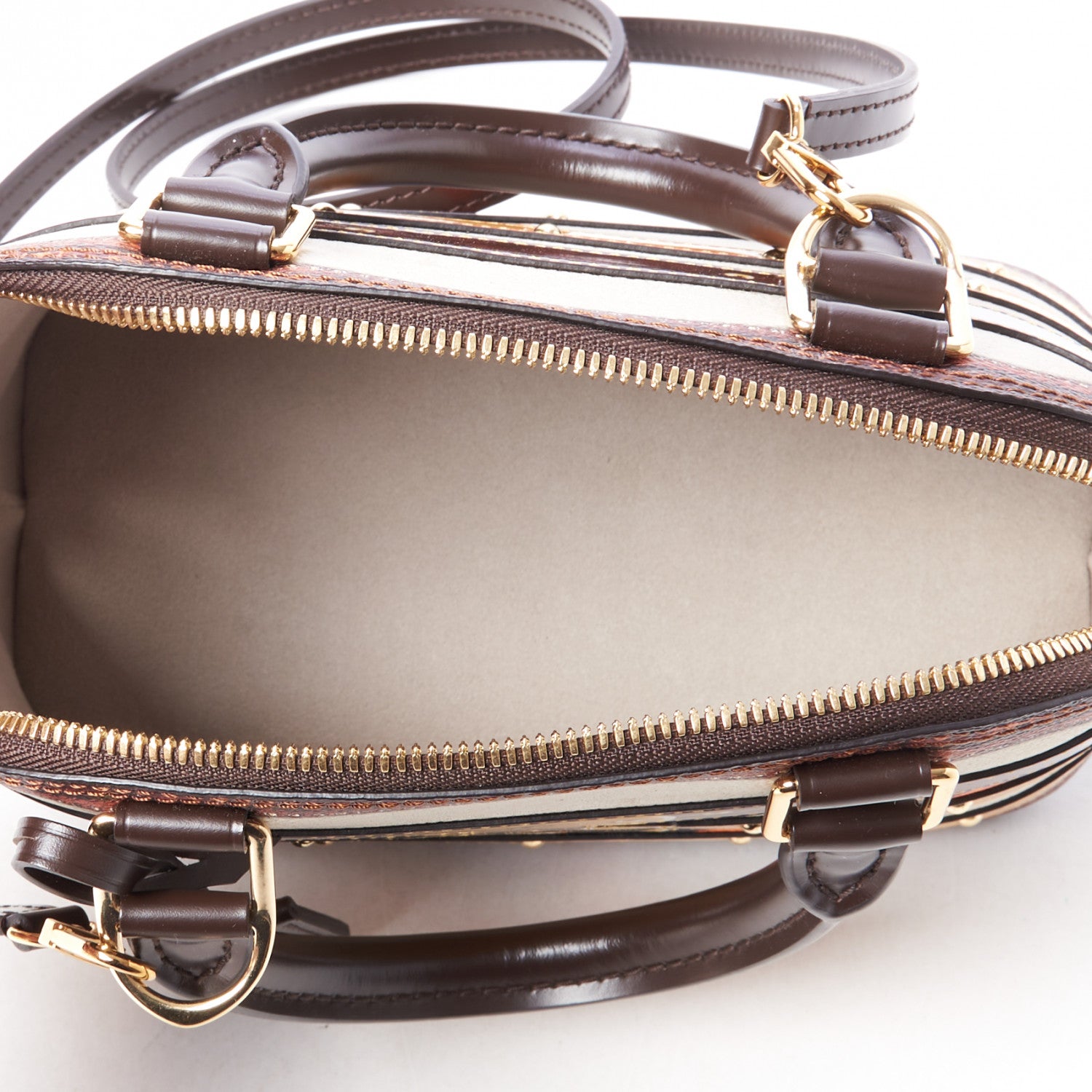 Louis Vuitton Transformed Canvas Time Trunk Alma BB Beige 7 of 8