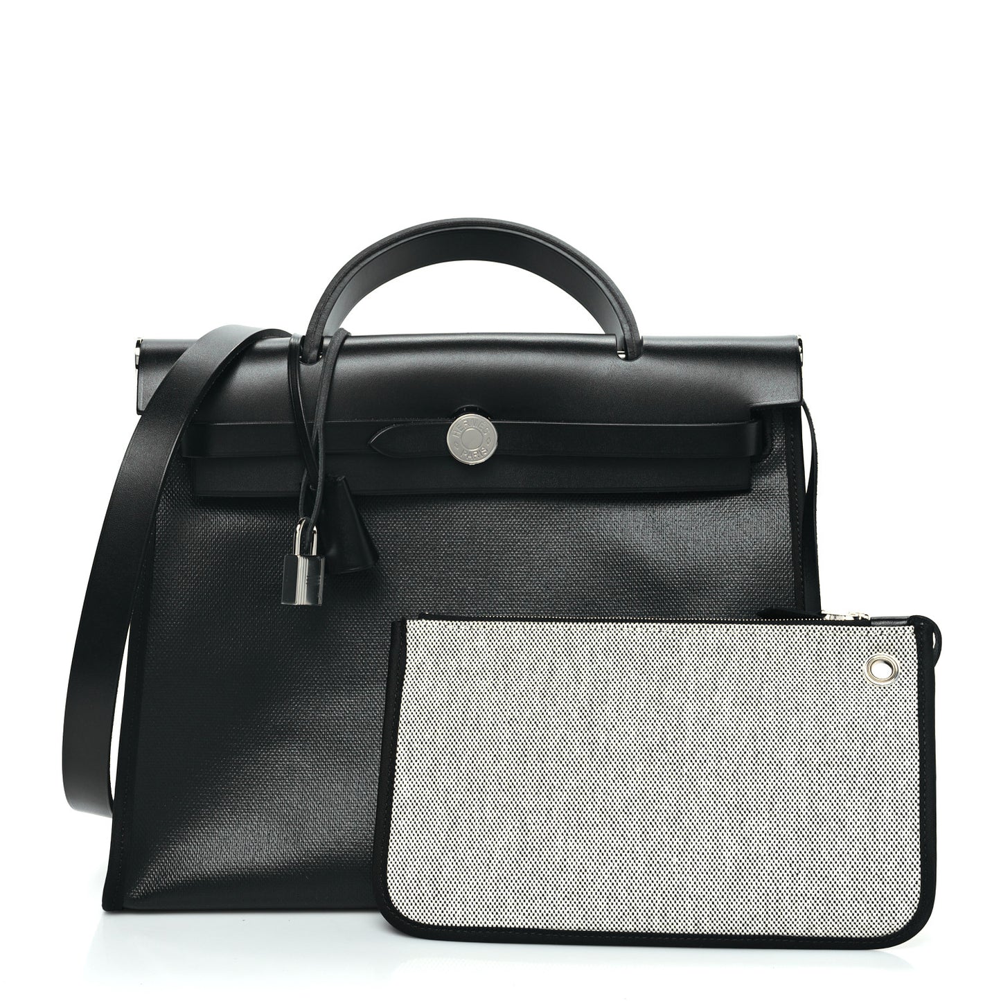 Toile H Berline Vache Hunter Herbag Zip PM 31 Black Ecru