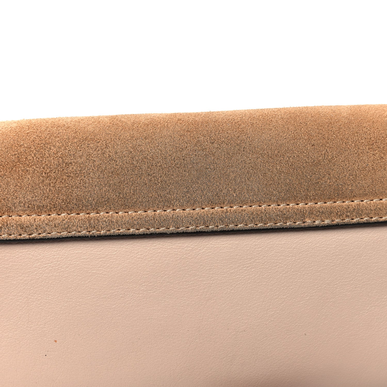 Chloe Suede Calfskin Mini Faye Shoulder Bag Cement Pink 13 of 13