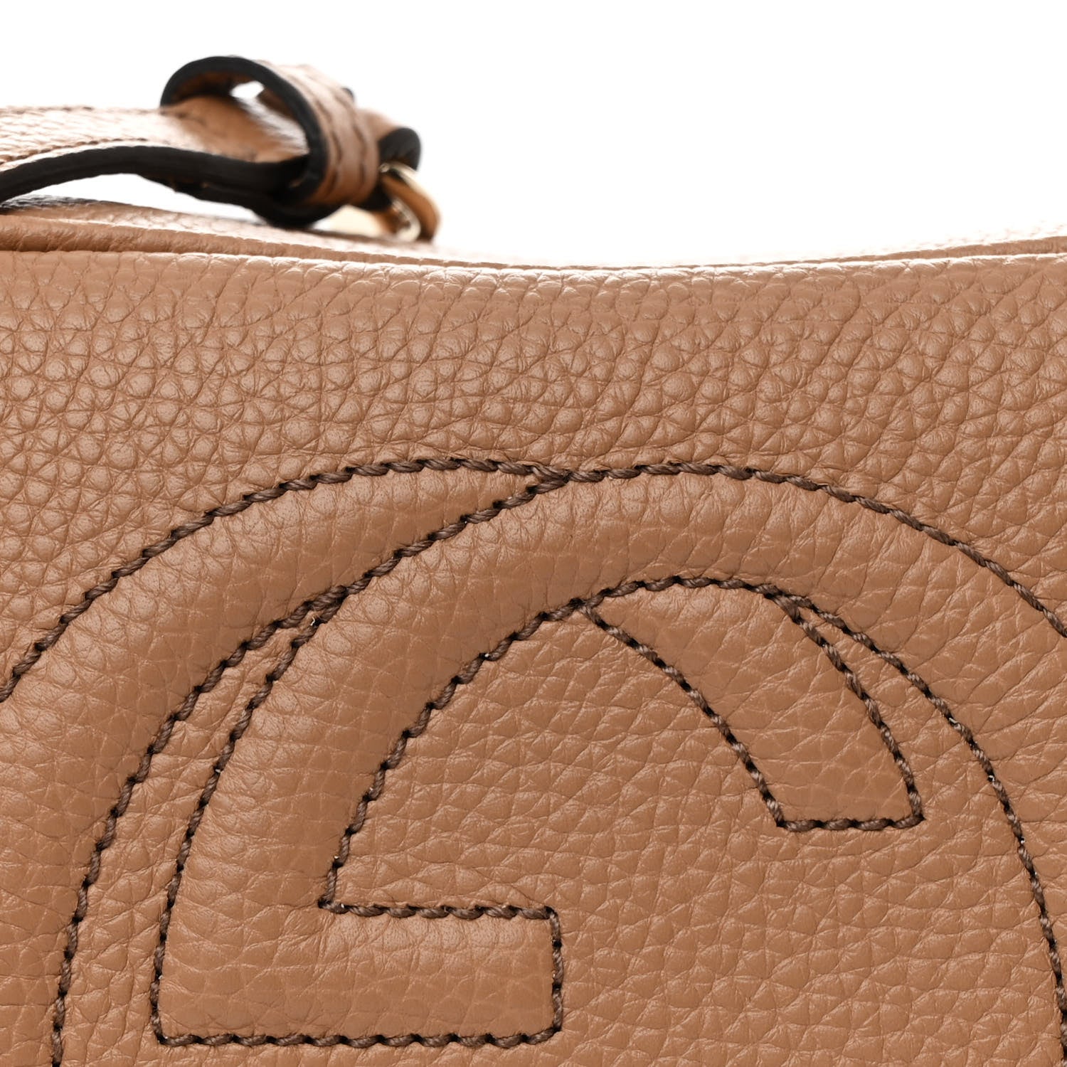 Gucci Pebbled Calfskin Small Soho Disco Bag Camelia 8 of 10