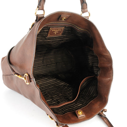 Prada Deerskin Tote Bruciato 5 of 10