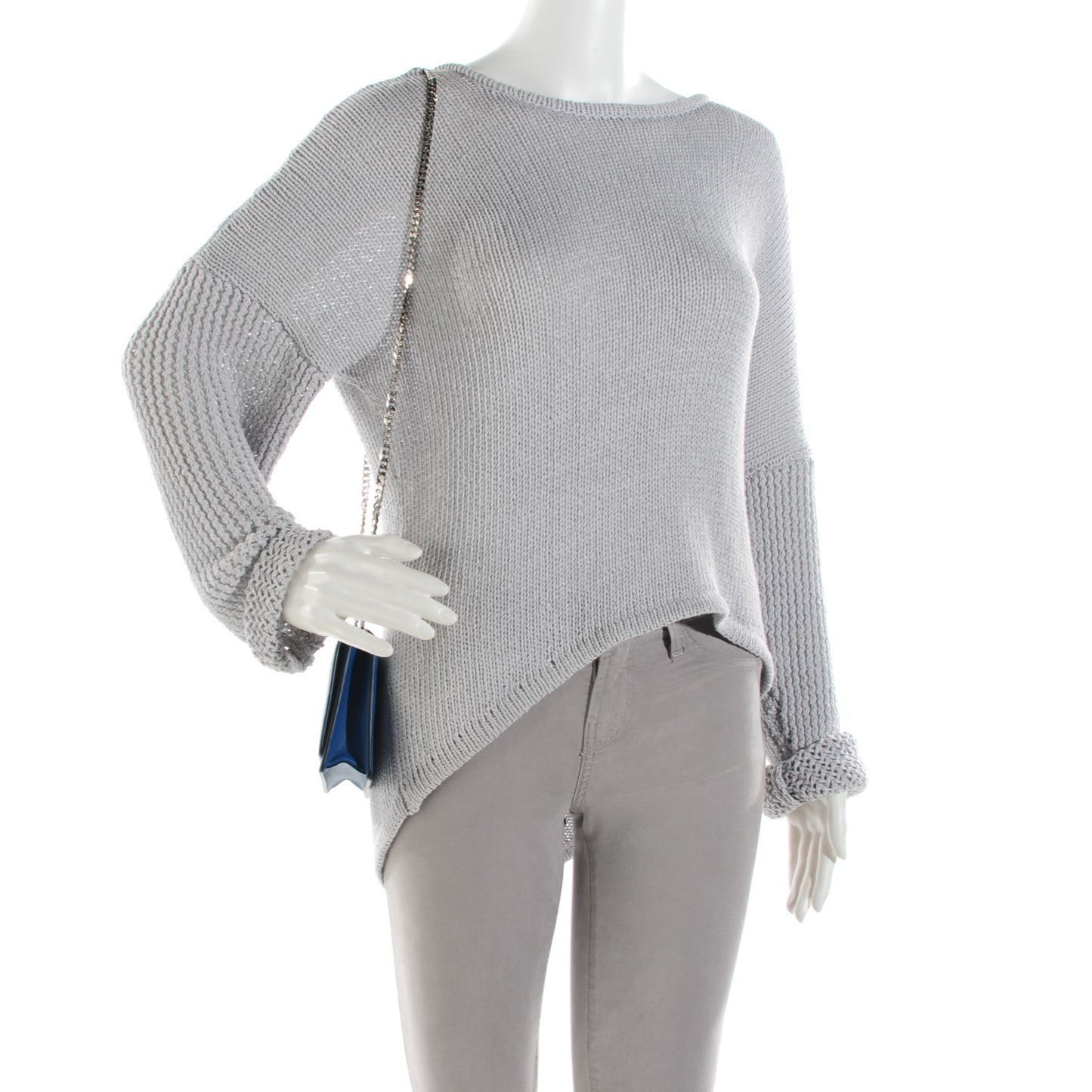 Sugar Goatskin Pandora Chain Wallet Dark Blue